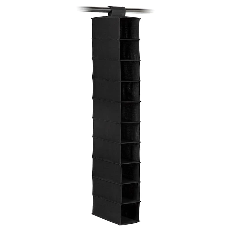 10-Shelf Shoe Organizer, Black 3 10-Shelf Shoe Organizer, Black