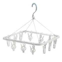 12-Clip Accessory Dryer, White