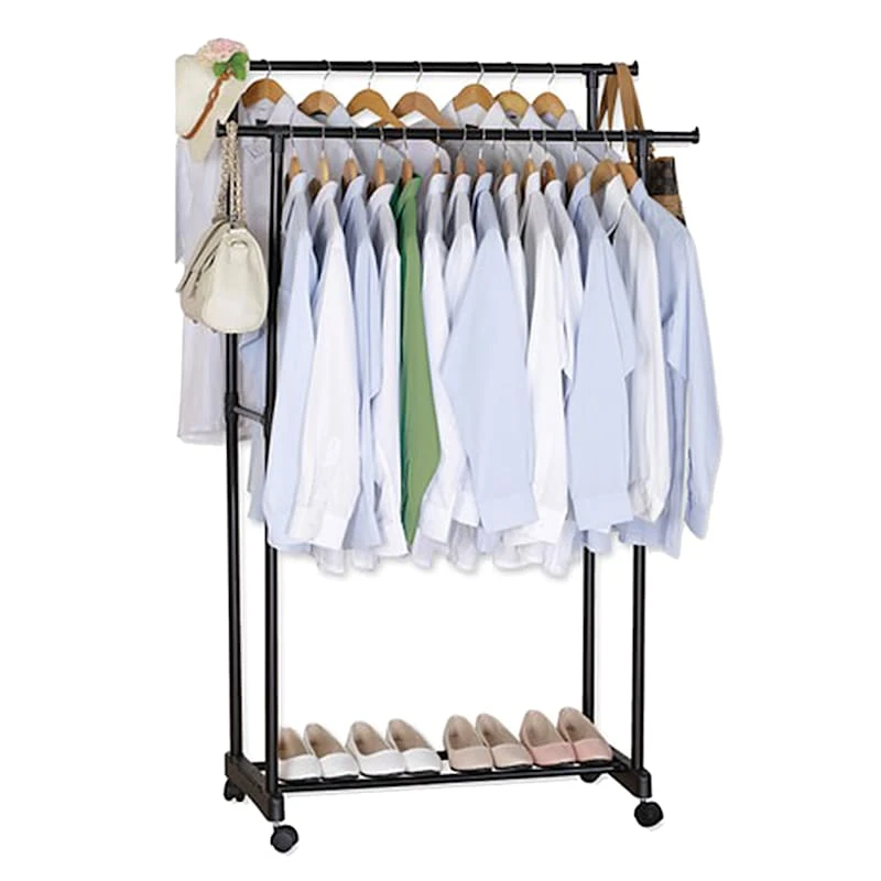 2-Bar Wheeled Garment Rack 3 2-Bar Wheeled Garment Rack