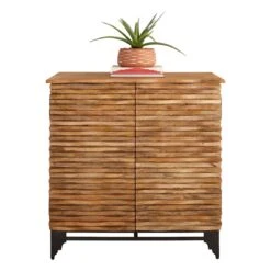 2-Door Wave Wood Carved Cabinet -Chic Furniture Store 2 door wave wood carved cabinet 2