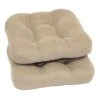 2-Pack Tan Microsuede Chair Pads -Chic Furniture Store 2 pack tan microsuede chair pads