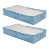 2-Pack Under The Bed Organizer, Blue -Chic Furniture Store 2 pack under the bed organizer blue