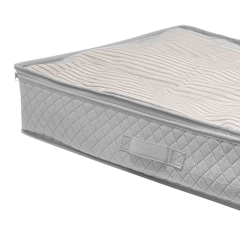 2-Pack Under The Bed Organizer, Grey 4 2-Pack Under The Bed Organizer, Grey - Image 2