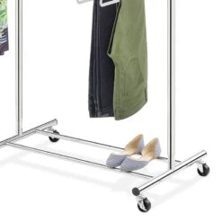 2-Rod Extendable Garment Rack -Chic Furniture Store 2 rod extendable garment rack 3