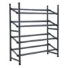 2-Tier Standing Shoe Rack, Gunmetal 1 2-Tier Standing Shoe Rack, Gunmetal -Chic Furniture Store 2 tier standing shoe rack gunmetal