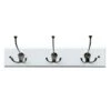 3-Hook Triple Wall Hanger, White 1 3-Hook Triple Wall Hanger, White -Chic Furniture Store 3 hook triple wall hanger white