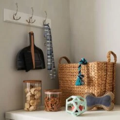 3-Hook Triple Wall Hanger, White -Chic Furniture Store 3 hook triple wall hanger white 2