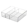 3-Section Clear Drawer Storage Bin -Chic Furniture Store 3 section clear drawer storage bin