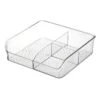 3-Section Clear Storage Bin, Large 1 3-Section Clear Storage Bin, Large -Chic Furniture Store 3 section clear storage bin large