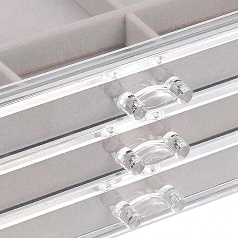 3-Tier Acrylic Drawer Jewelry Organizer 4 3-Tier Acrylic Drawer Jewelry Organizer - Image 2