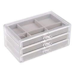 3-Tier Acrylic Drawer Jewelry Organizer