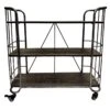 3-Tier French Country Shoe Rack, Silver -Chic Furniture Store 3 tier french country shoe rack silver