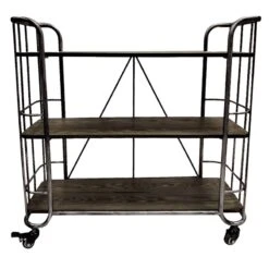 3-Tier French Country Shoe Rack, Silver