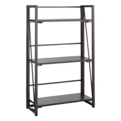 3-Tier Vienna Folding Bookshelf, Grey