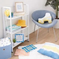 3-Tier Vienna Folding Bookshelf, White 7 3-Tier Vienna Folding Bookshelf, White -Chic Furniture Store 3 tier vienna folding bookshelf white 2