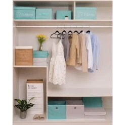 30-Piece Non-Slip Suit Hanger, Black -Chic Furniture Store 30 piece non slip suit hanger black 6