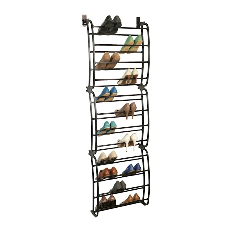 36-Pair Over The Door Shoe Organizer, Bronze 3 36-Pair Over The Door Shoe Organizer, Bronze