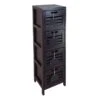 4-Drawer Grey Wooden Cabinet, Medium -Chic Furniture Store 4 drawer grey wooden cabinet medium