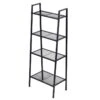 4-Tier Metal Rack, Grey -Chic Furniture Store 4 tier metal rack grey