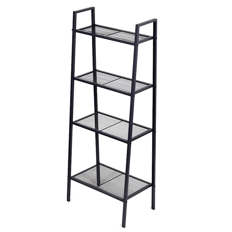 4-Tier Metal Rack, Grey 3 4-Tier Metal Rack, Grey