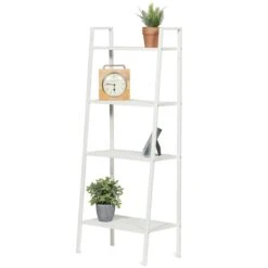 Chic Furniture Store -Chic Furniture Store 4 tier metal rack white 1