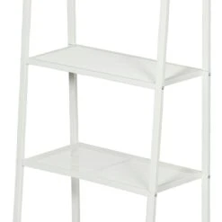 4-Tier Metal Rack, White -Chic Furniture Store 4 tier metal rack white 2