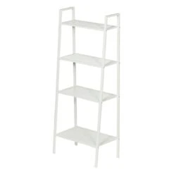 Chic Furniture Store 37 4-Tier Metal Rack, White