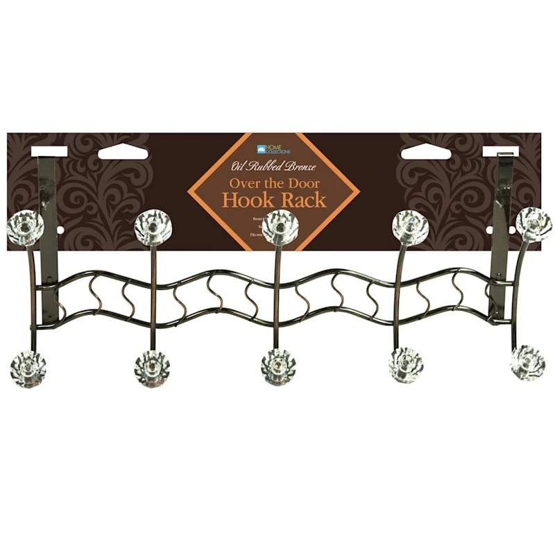 5-Hook Over The Door Hanger, Bronze 4 5-Hook Over The Door Hanger, Bronze - Image 2