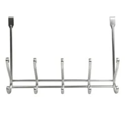 5-Hook Over The Door Hanger, Nickel