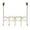 5-Hook Sophie Over The Door Hanger, French Gold -Chic Furniture Store 5 hook sophie over the door hanger french gold