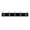 5-Hook Triple Wall Hanger, Black 1 5-Hook Triple Wall Hanger, Black -Chic Furniture Store 5 hook triple wall hanger black