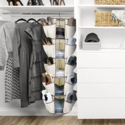 5-Tier Carousel Organizer, Brown -Chic Furniture Store 5 tier carousel organizer brown 3