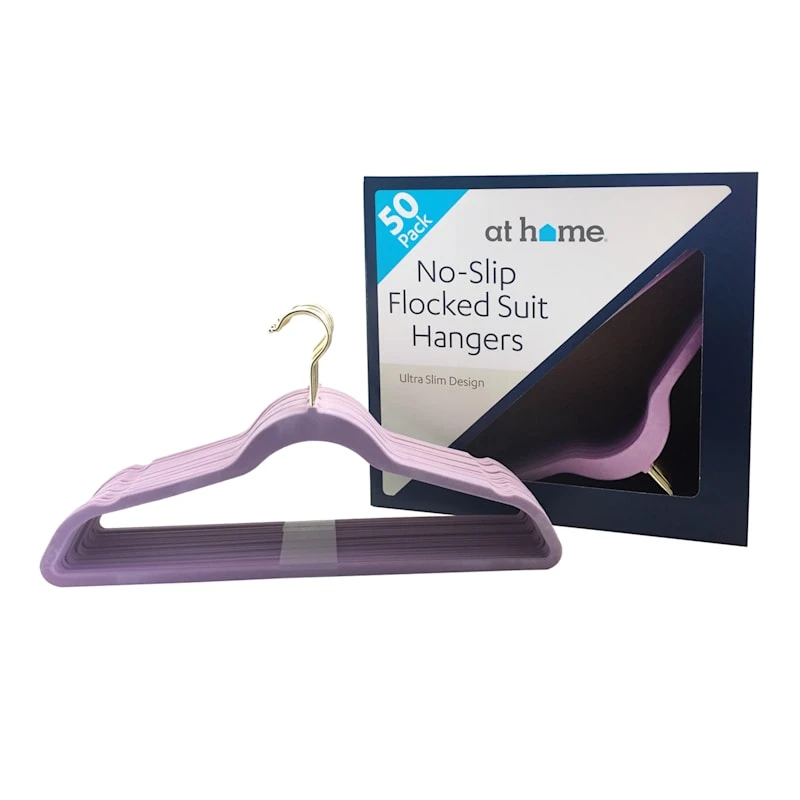 50-Pack Suit Hangers, Lavender 6 50-Pack Suit Hangers, Lavender - Image 4