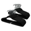 50-Pack Velvet Hanger, Black -Chic Furniture Store 50 pack velvet hanger black