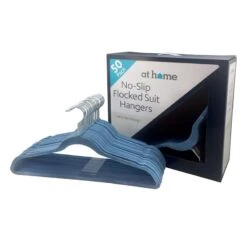 50-Pack Velvet Suit Hangers, Allure Blue -Chic Furniture Store 50 pack velvet suit hangers allure blue 1