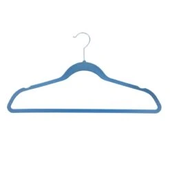 50-Pack Velvet Suit Hangers, Allure Blue -Chic Furniture Store 50 pack velvet suit hangers allure blue 3