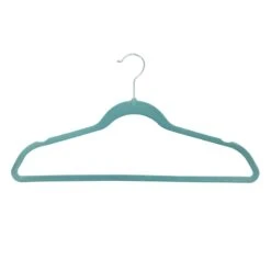 50-Pack Velvet Suit Hangers, Aquifer Blue -Chic Furniture Store 50 pack velvet suit hangers aquifer blue 4