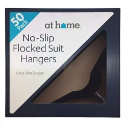 50-Pack Velvet Suit Hangers, Black -Chic Furniture Store 50 pack velvet suit hangers black 1