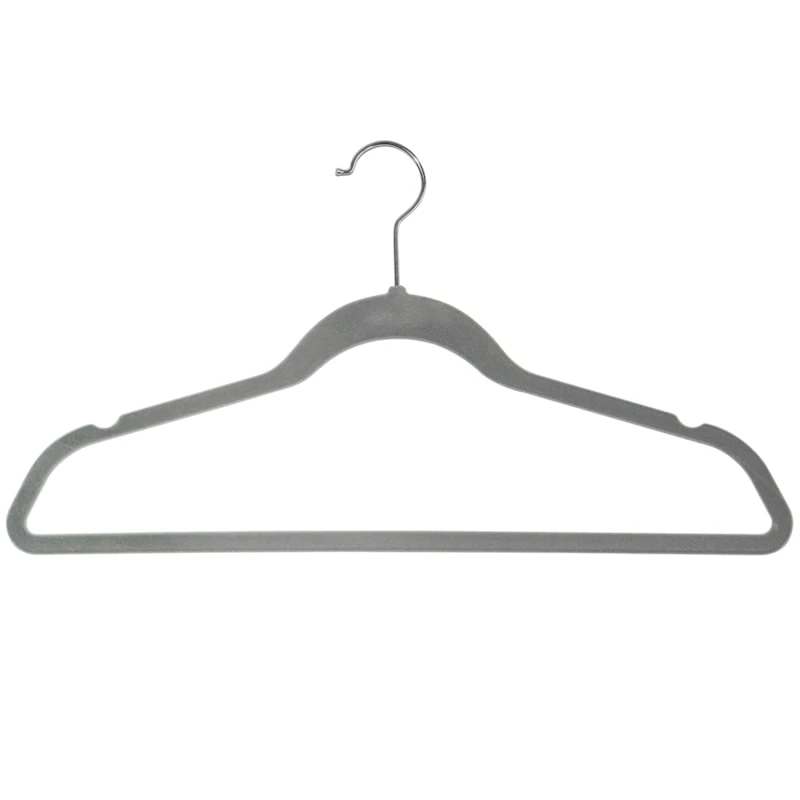 50-Pack Velvet Suit Hangers, Grey 5 50-Pack Velvet Suit Hangers, Grey - Image 3