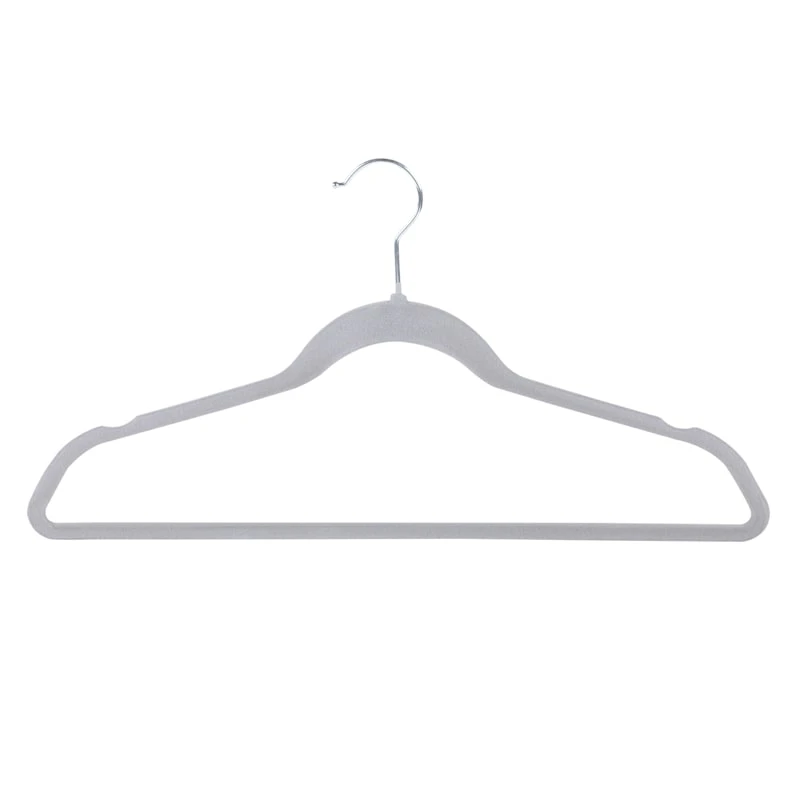 50-Pack Velvet Suit Hangers, Grey 3 50-Pack Velvet Suit Hangers, Grey