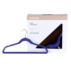 50-Pack Velvet Suit Hangers, Navy Blue -Chic Furniture Store 50 pack velvet suit hangers navy blue 3