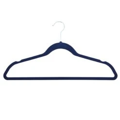 50-Pack Velvet Suit Hangers, Navy Blue -Chic Furniture Store 50 pack velvet suit hangers navy blue 6
