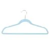 50-Pack Velvet Suit Hangers, Pastel Blue -Chic Furniture Store 50 pack velvet suit hangers pastel blue