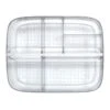 6-Section Clear Storage Bin -Chic Furniture Store 6 section clear storage bin