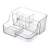 6-Section Clear Storage Bin, Extra Large -Chic Furniture Store 6 section clear storage bin extra large