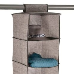 6-Shelf Hanging Organizer, Brown -Chic Furniture Store 6 shelf hanging organizer brown 3