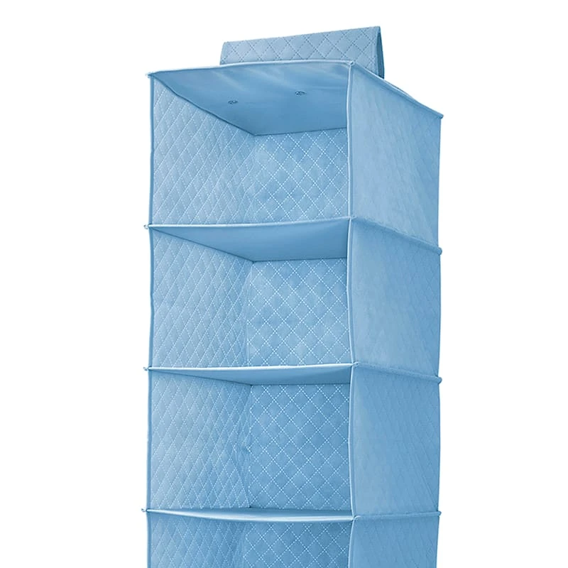 6-Shelf Hanging Sweater Organizer, Blue 4 6-Shelf Hanging Sweater Organizer, Blue - Image 2