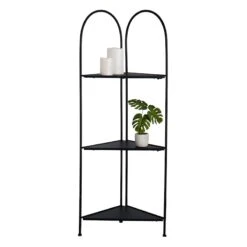 Alice Folding Corner Shelf, Black -Chic Furniture Store alice folding corner shelf black 2