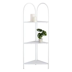 Alice Folding Corner Shelf, White -Chic Furniture Store alice folding corner shelf white 2
