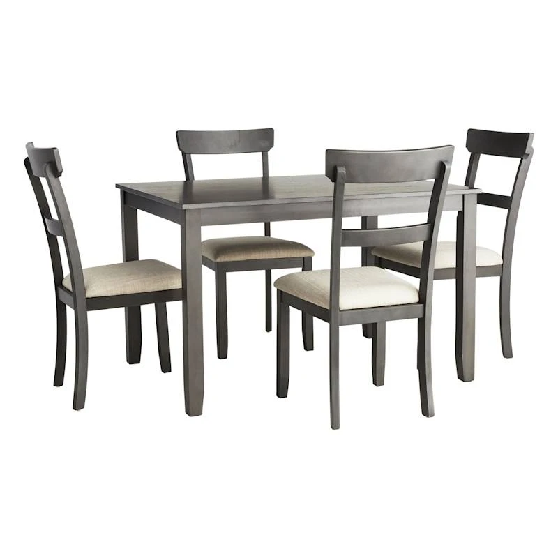 Anderson 5-Piece Dining Set, Grey 4 Anderson 5-Piece Dining Set, Grey - Image 2